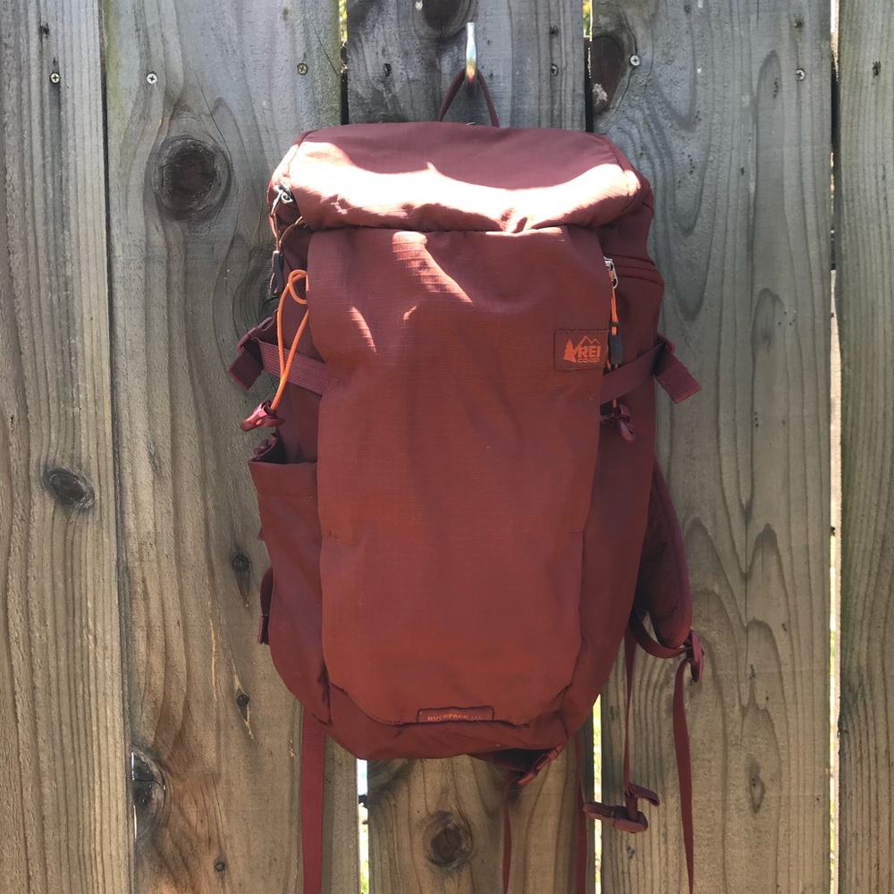 Maroon REI Ruckpack 18